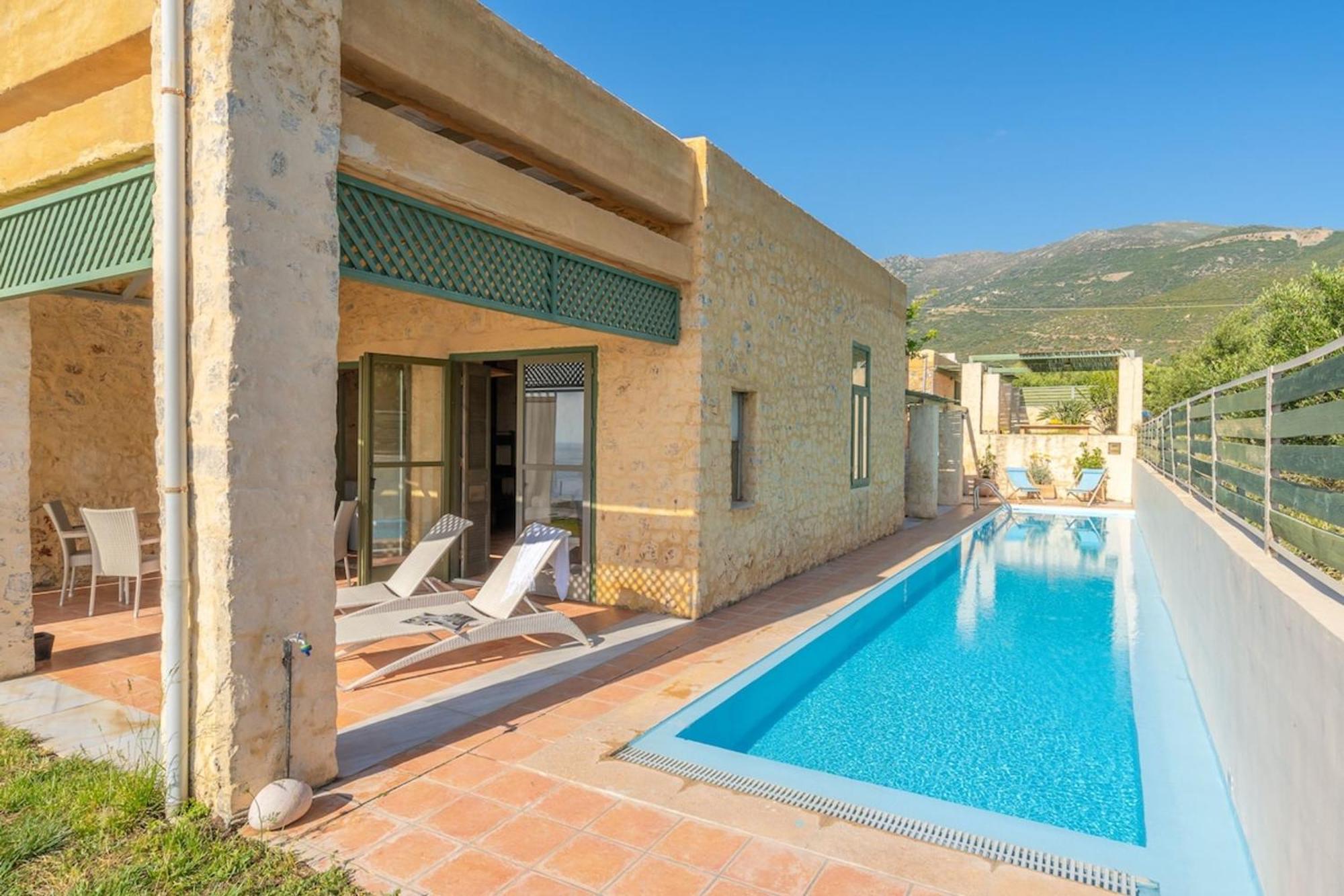 Villa Mediterranea, With Heated Pool Livadia  Dış mekan fotoğraf